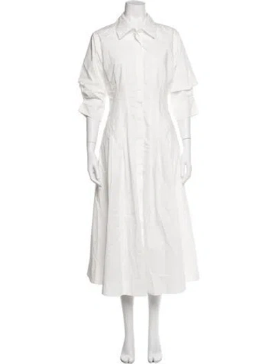 Pre-owned Simkhai Midi Length Dress In White