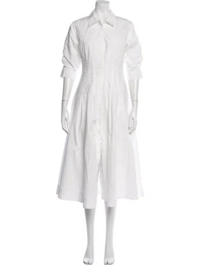 Pre-owned Simkhai Midi Length Dress In White