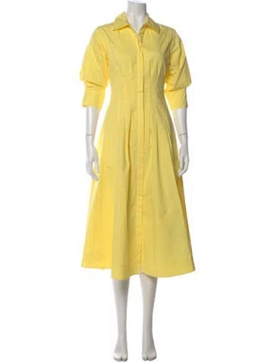 Pre-owned Simkhai Midi Length Dress In Yellow
