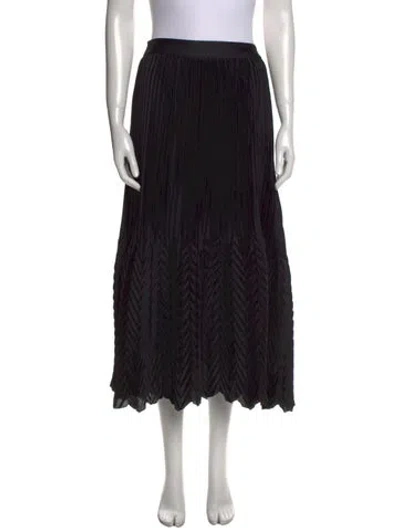 Pre-owned Simkhai Midi Length Skirt In Black