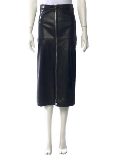 Pre-owned Simkhai Midi Length Skirt In Black