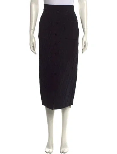 Pre-owned Simkhai Midi Length Skirt In Black