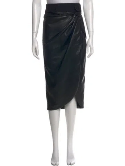 Pre-owned Simkhai Midi Length Skirt In Black