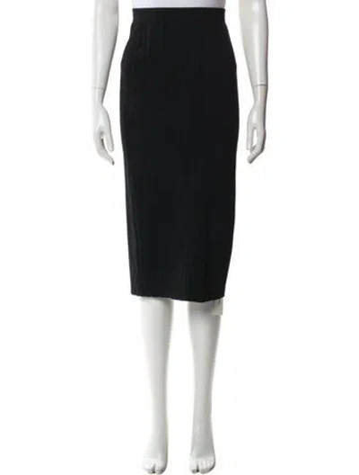 Pre-owned Simkhai Midi Length Skirt In Black