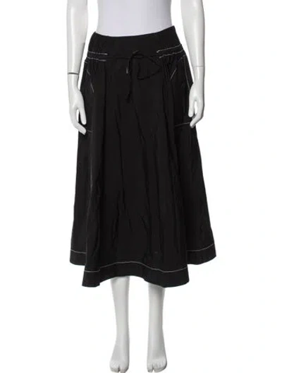 Pre-owned Simkhai Midi Length Skirt In Black