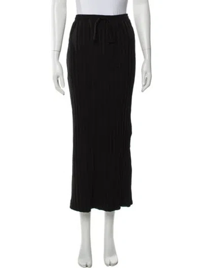 Pre-owned Simkhai Midi Length Skirt In Black
