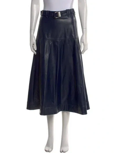 Pre-owned Simkhai Midi Length Skirt In Black