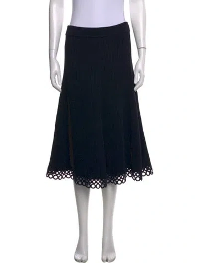 Pre-owned Simkhai Midi Length Skirt In Black