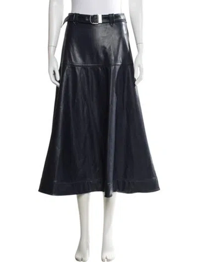 Pre-owned Simkhai Midi Length Skirt In Black