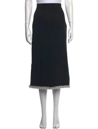 Pre-owned Simkhai Midi Length Skirt In Black