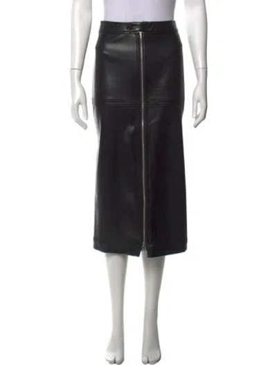 Pre-owned Simkhai Midi Length Skirt In Black