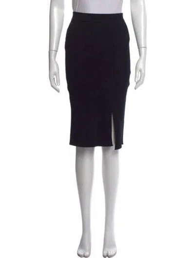 Pre-owned Simkhai Midi Length Skirt In Black