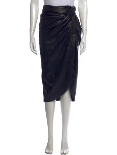 Pre-owned Simkhai Midi Length Skirt In Black