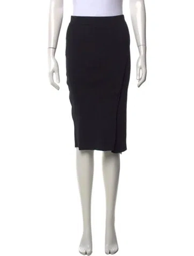 Pre-owned Simkhai Midi Length Skirt In Black