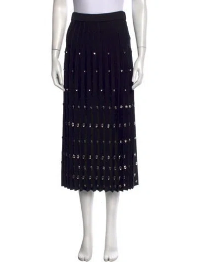 Pre-owned Simkhai Midi Length Skirt In Black