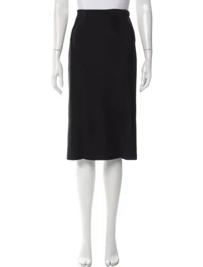 Pre-owned Simkhai Midi Length Skirt In Black