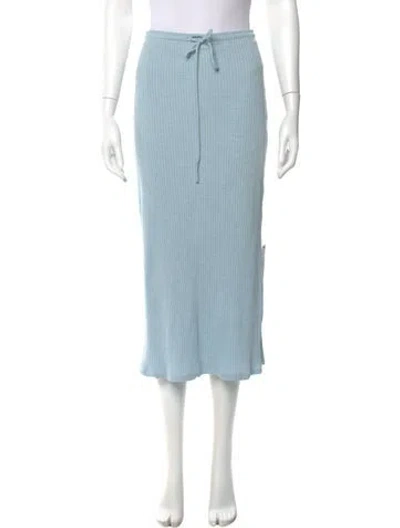 Pre-owned Simkhai Midi Length Skirt In Blue