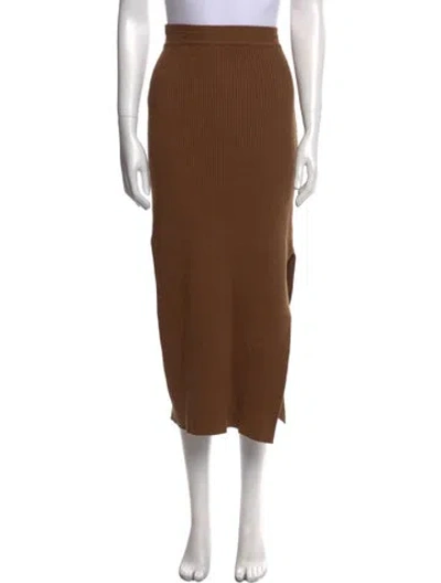Pre-owned Simkhai Midi Length Skirt In Brown