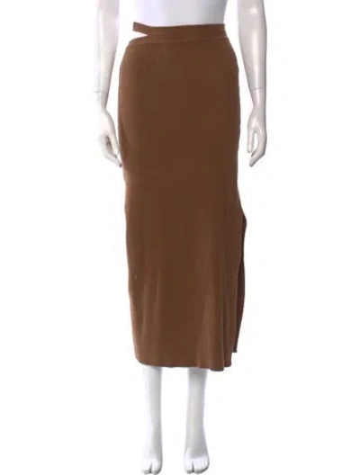 Pre-owned Simkhai Midi Length Skirt In Brown