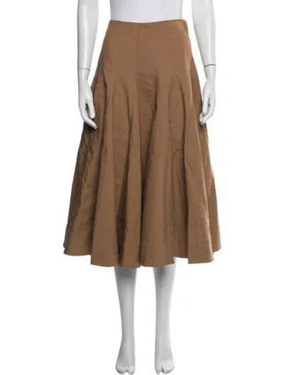 Pre-owned Simkhai Midi Length Skirt In Brown