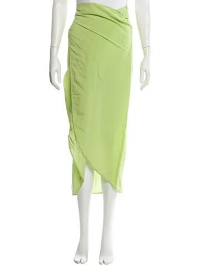 Pre-owned Simkhai Midi Length Skirt In Green