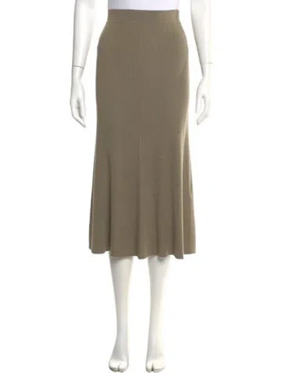 Pre-owned Simkhai Midi Length Skirt In Green