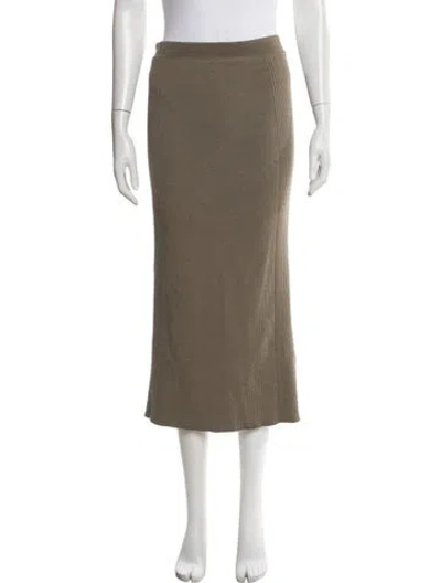 Pre-owned Simkhai Midi Length Skirt In Green