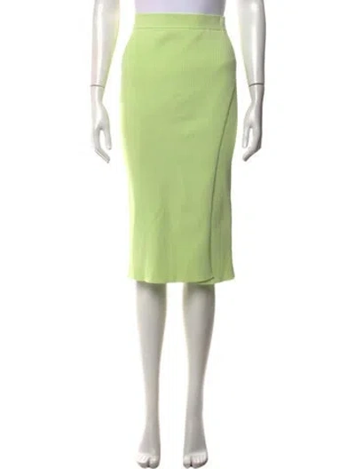 Pre-owned Simkhai Midi Length Skirt In Green