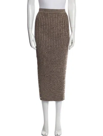 Pre-owned Simkhai Midi Length Skirt In Neutral