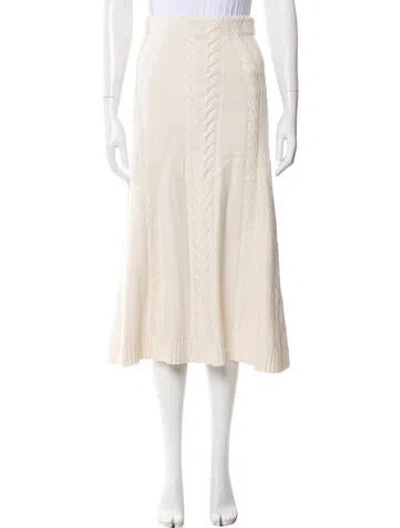 Pre-owned Simkhai Midi Length Skirt In Neutral