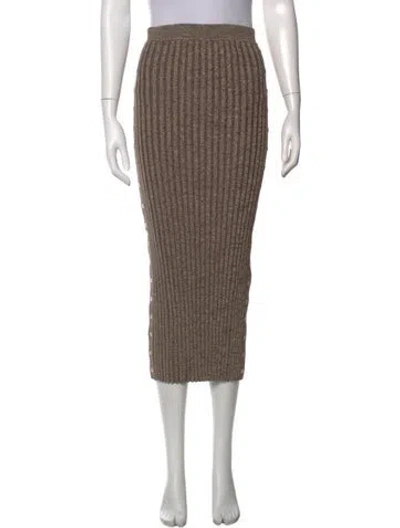 Pre-owned Simkhai Midi Length Skirt In Neutral