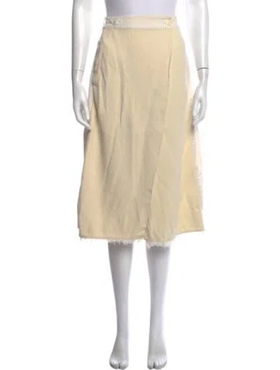 Pre-owned Simkhai Midi Length Skirt In Neutral