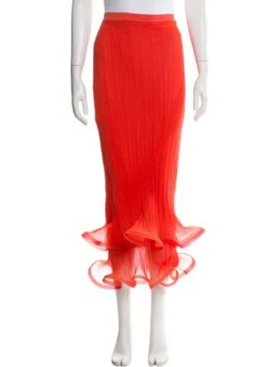 Pre-owned Simkhai Midi Length Skirt In Orange