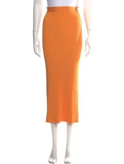 Pre-owned Simkhai Midi Length Skirt In Orange