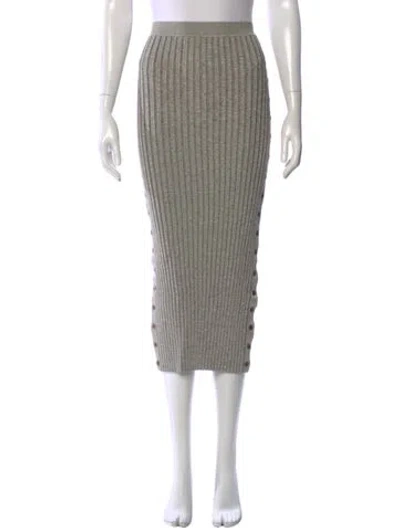 Pre-owned Simkhai Midi Length Skirt W/ Tags In Gray