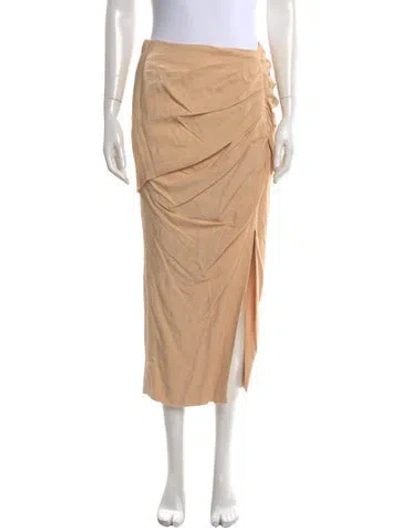 Pre-owned Simkhai Midi Length Skirt W/ Tags In Orange