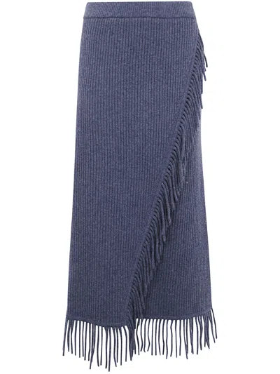 Simkhai Midi Skirt "casey" In Blue