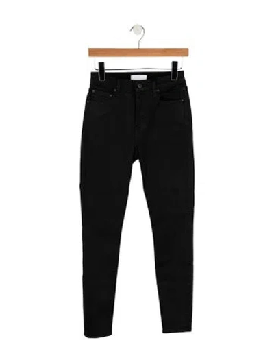 Pre-owned Simkhai Mid-rise Skinny Leg Jeans In Black