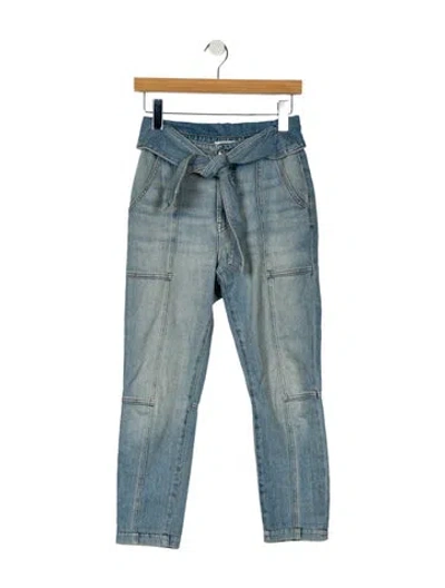 Pre-owned Simkhai Mid-rise Skinny Leg Jeans In Blue