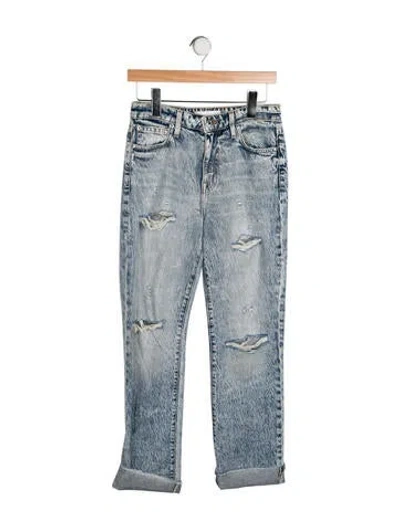 Pre-owned Simkhai Mid-rise Skinny Leg Jeans In Blue