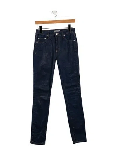 Pre-owned Simkhai Mid-rise Skinny Leg Jeans In Blue