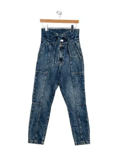 Pre-owned Simkhai Mid-rise Skinny Leg Jeans In Blue