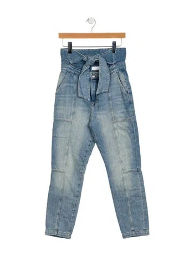 Pre-owned Simkhai Mid-rise Skinny Leg Jeans In Blue