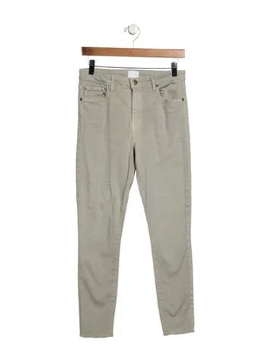 Pre-owned Simkhai Mid-rise Skinny Leg Jeans In Green