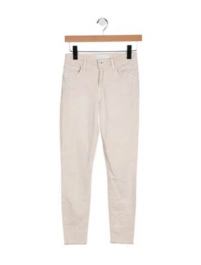 Pre-owned Simkhai Mid-rise Skinny Leg Jeans In Neutrals