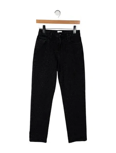 Pre-owned Simkhai Mid-rise Straight Leg Jeans In Black