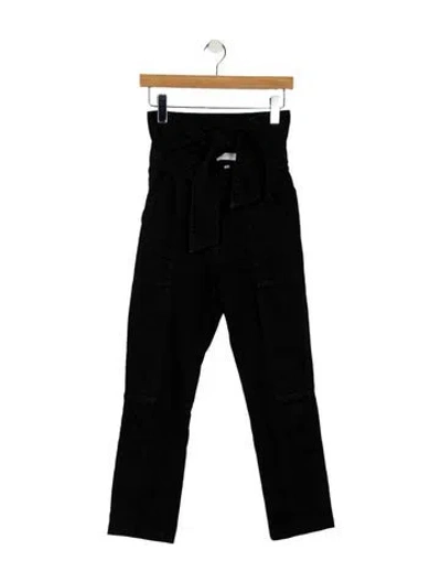 Pre-owned Simkhai Mid-rise Straight Leg Jeans In Black