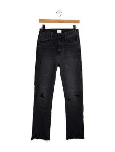 Pre-owned Simkhai Mid-rise Straight Leg Jeans In Black