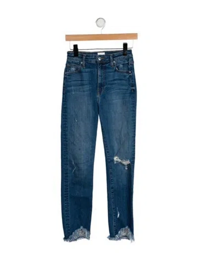 Pre-owned Simkhai Mid-rise Straight Leg Jeans In Blue