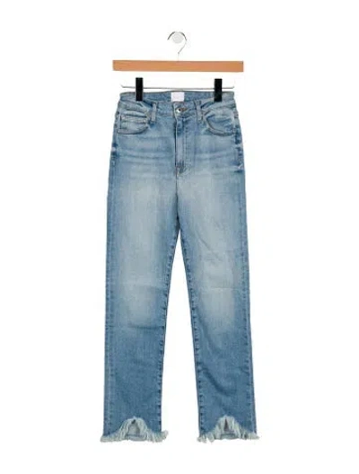 Pre-owned Simkhai Mid-rise Straight Leg Jeans In Blue